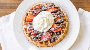 Berry Waffle with Nutella